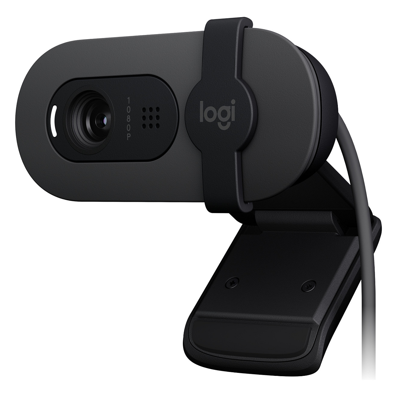 Logitech Brio 100 Full HD Webcam, 1080p, 2MP, Built-in Microphone, Privacy Shutter, USB-A – Graphite - 2