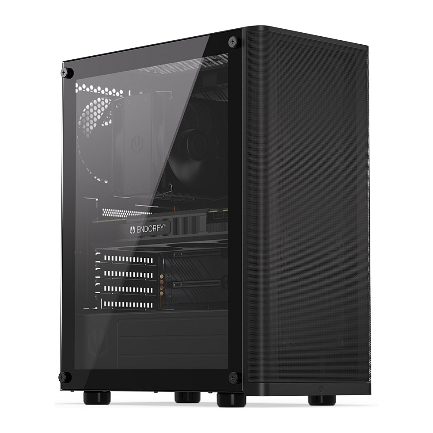 Kasë PC ENDORFY Ventum 200 Air / Tower / 4x 120mm Fan / Radiator 360mm / SSD 2.5" / HDD 2.5"/3.5" - Zezë - 1