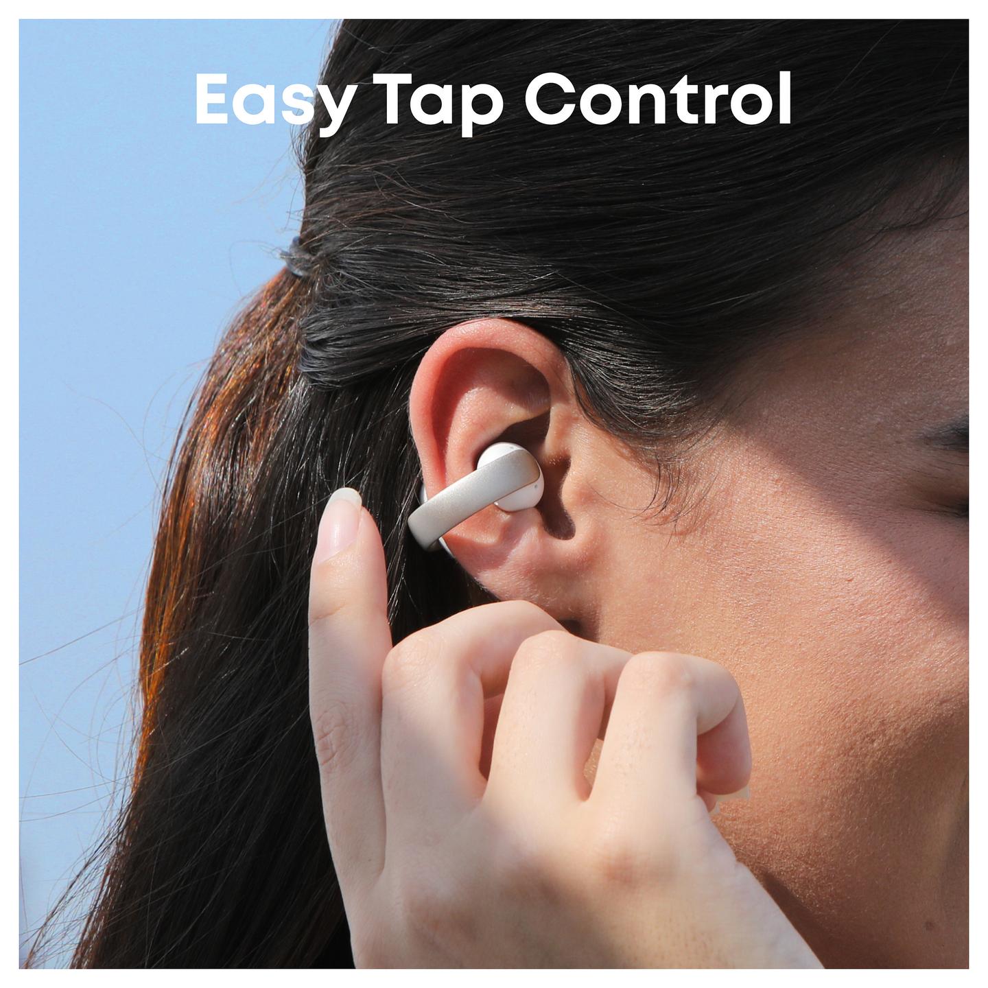 Kufje pa kabllo Soundcore AeroClip / Bluetooth / TWS / Open-Ear / Sport - Krem/Bardhë - 5