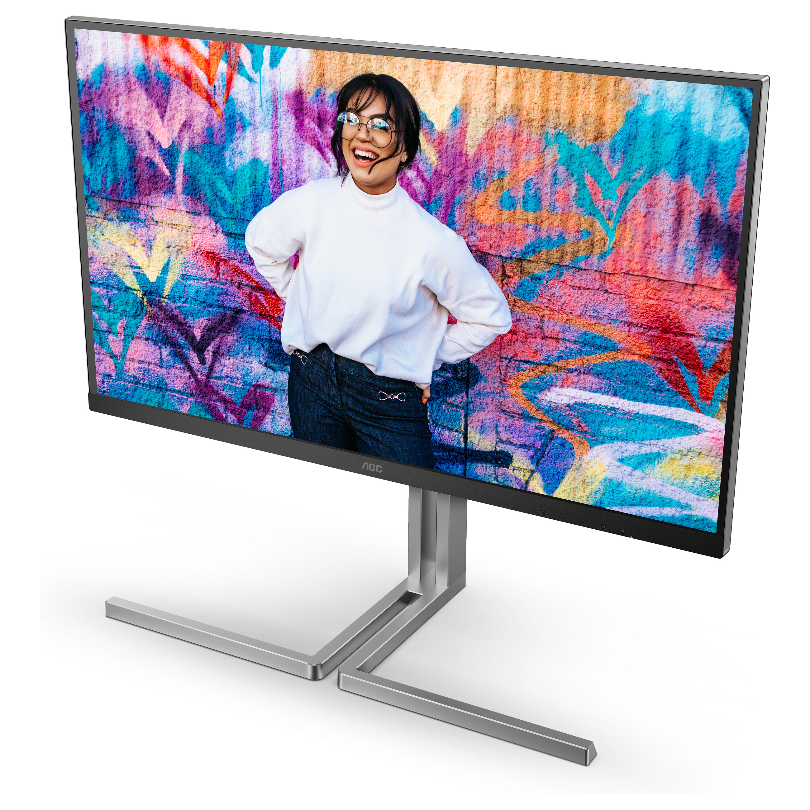 Monitor AOC U32U3CV / 31.5" / 4K UHD IPS / 60Hz / 4ms / HDMI+DisplayPort+USB-C - Zezë - 6