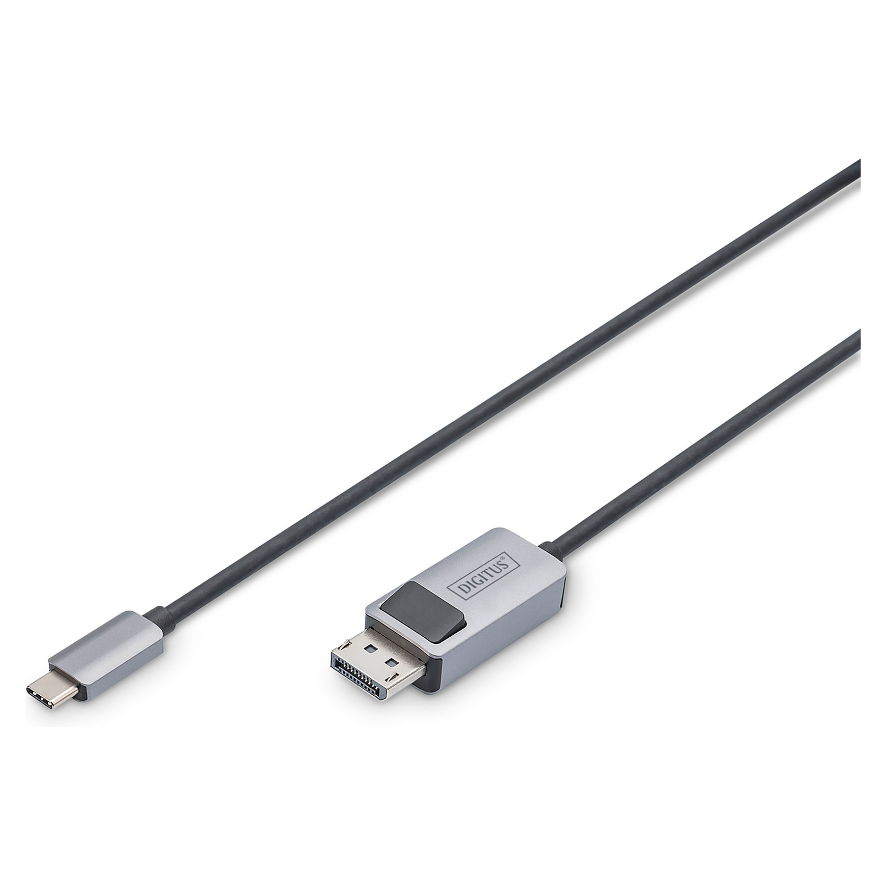 Kabllo USB DIGITUS 3.0 Type‑C në DisplayPort Plug/Plug 8K Bidirectional 3m - Zezë - 1