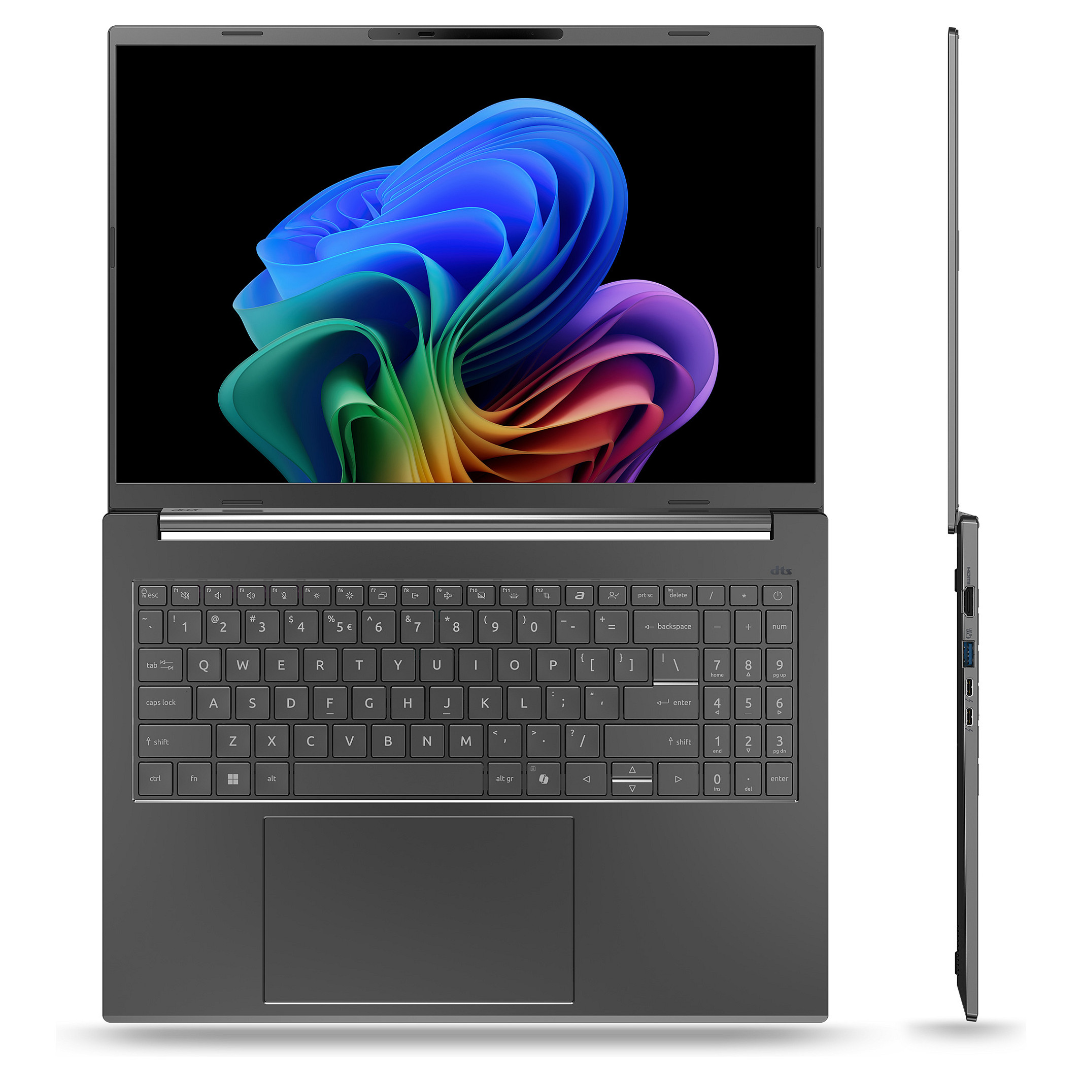 Laptop Acer Aspire 16 AI A16-61M-R0VS / Ryzen AI 5 340 / 16GB LPDDR5X / 1TB / 16" WUXGA+ OLED 120Hz/ AMD Radeon 840M - Zezë - 9