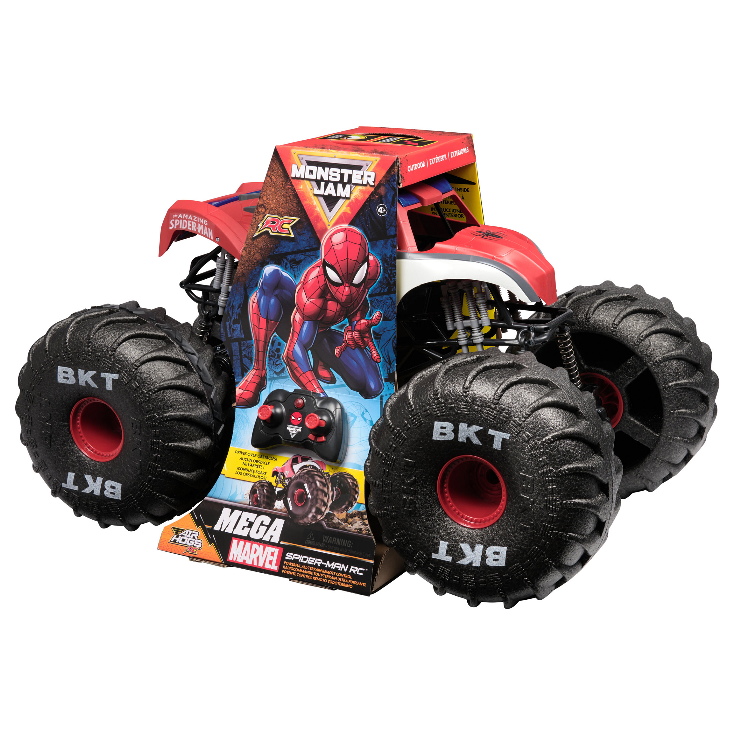 Lodra Spin Master Monster Jam Marvel Mega Spider-Man RC Monster Truck – 1:6 Scale / 61 cm / Remote Control / Rechargeable Battery - Zezë/Kuqe - 8
