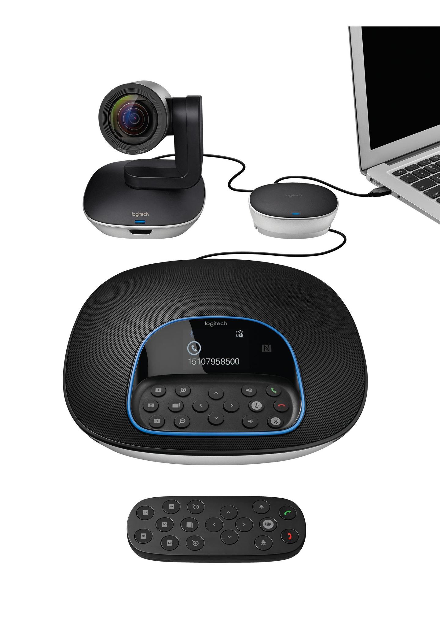 Sistem për Konferencë Logitech GROUP Video Conferencing System - Zezë/Hiri - 4