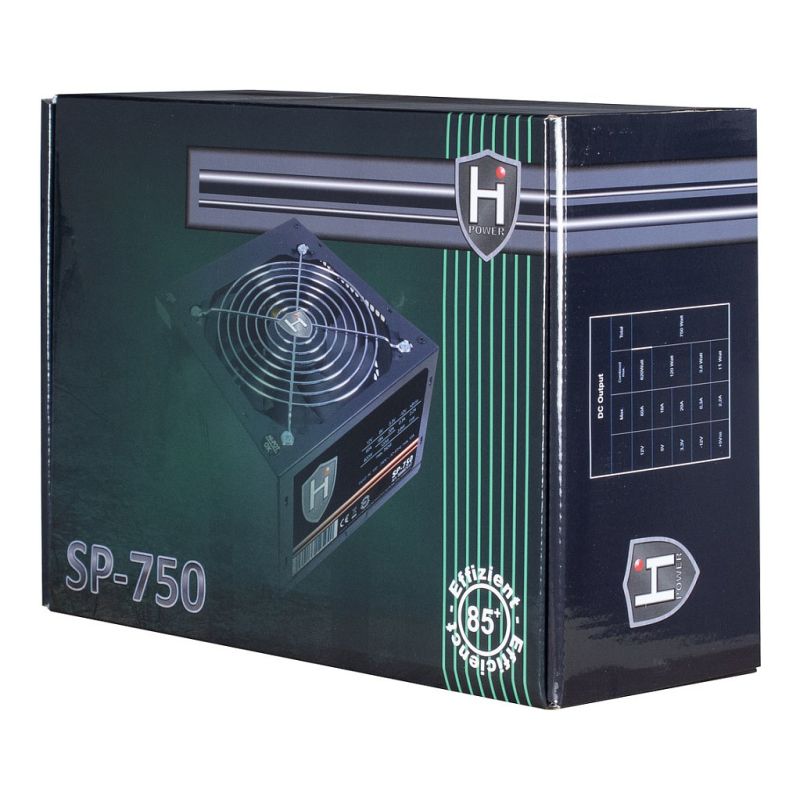 Furnizues Energjie (PSU) Inter-Tech 750W HIPOWER SP-750 - e zezë - 4