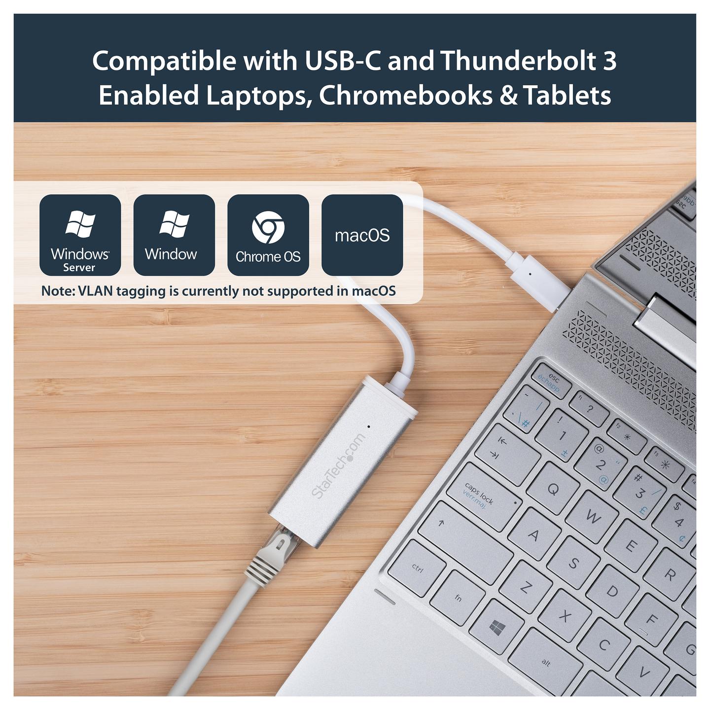 Adapter Rrjeti USB StarTech.com US1GC30A, USB-C 3.2 Gen 1, 1x Gigabit LAN RJ45, 10/100/1000Mbps, Realtek RTL8153 - Argjend - 7