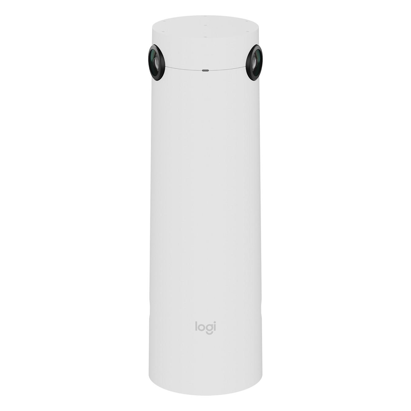 Kamerë për videokonferencë Logitech Sight, 4K UHD, 60 fps, dy lente, zmadhim digjital 1x, fushëpamje horizontale 315°, 7 mikrofona me Beamforming - Bardhë