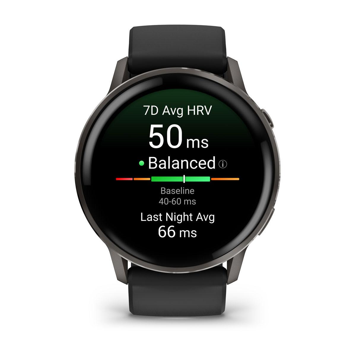 Orë e Mençur Garmin Venu 4 / 45 mm / AMOLED 1.4" / GPS / Bluetooth / Wi-Fi / 12 Ditë –Zezë - 2