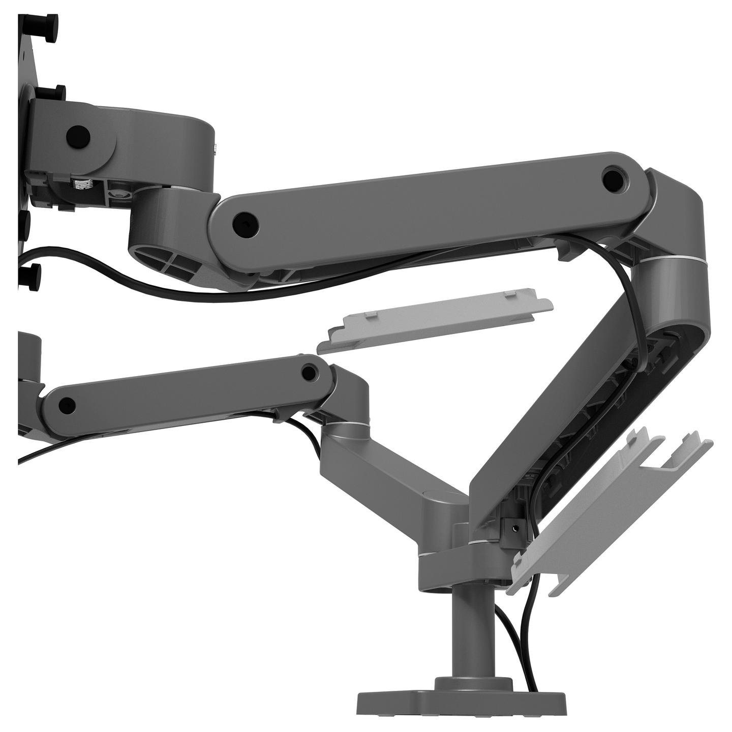 Mbajtëse për Monitor Ergotron LX Pro 45-686-293, 2 Monitorë, deri 27", 20kg, VESA 100x100mm - Gri e Errët, Zezë - 4