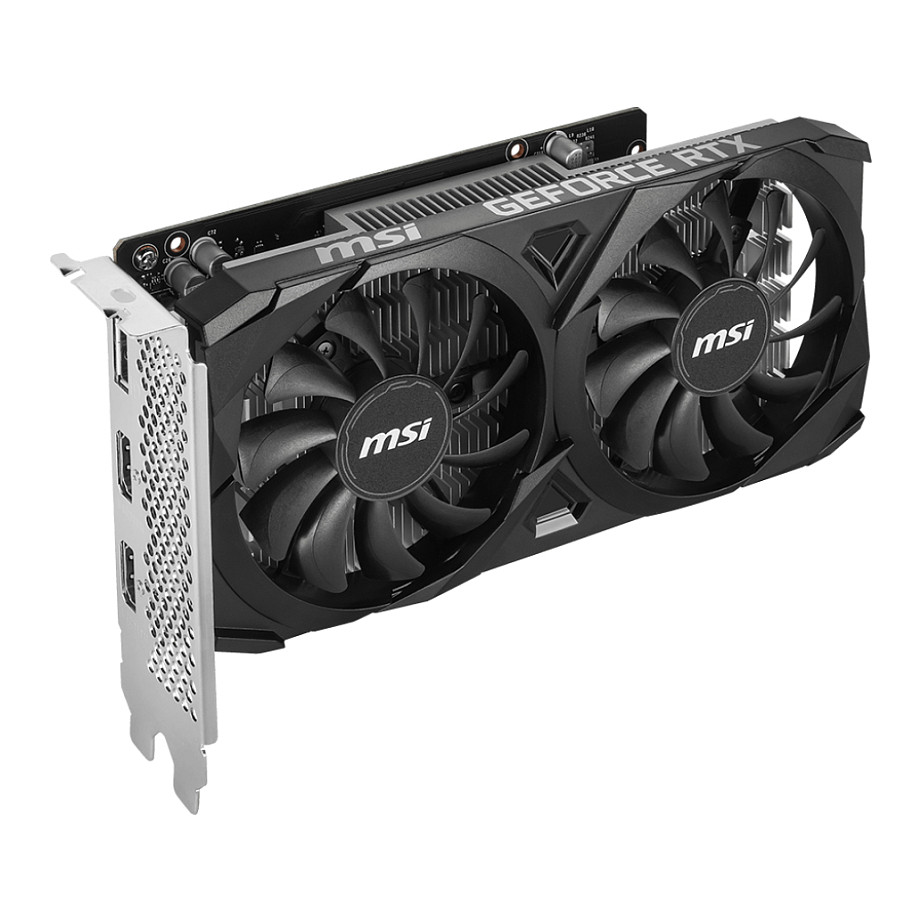 Kartelë Grafike NVIDIA GeForce RTX 3050 / 6GB GDDR6 / 96-bit / MSI VENTUS 2X E 6G OC / 2 Fans - Zezë - 4