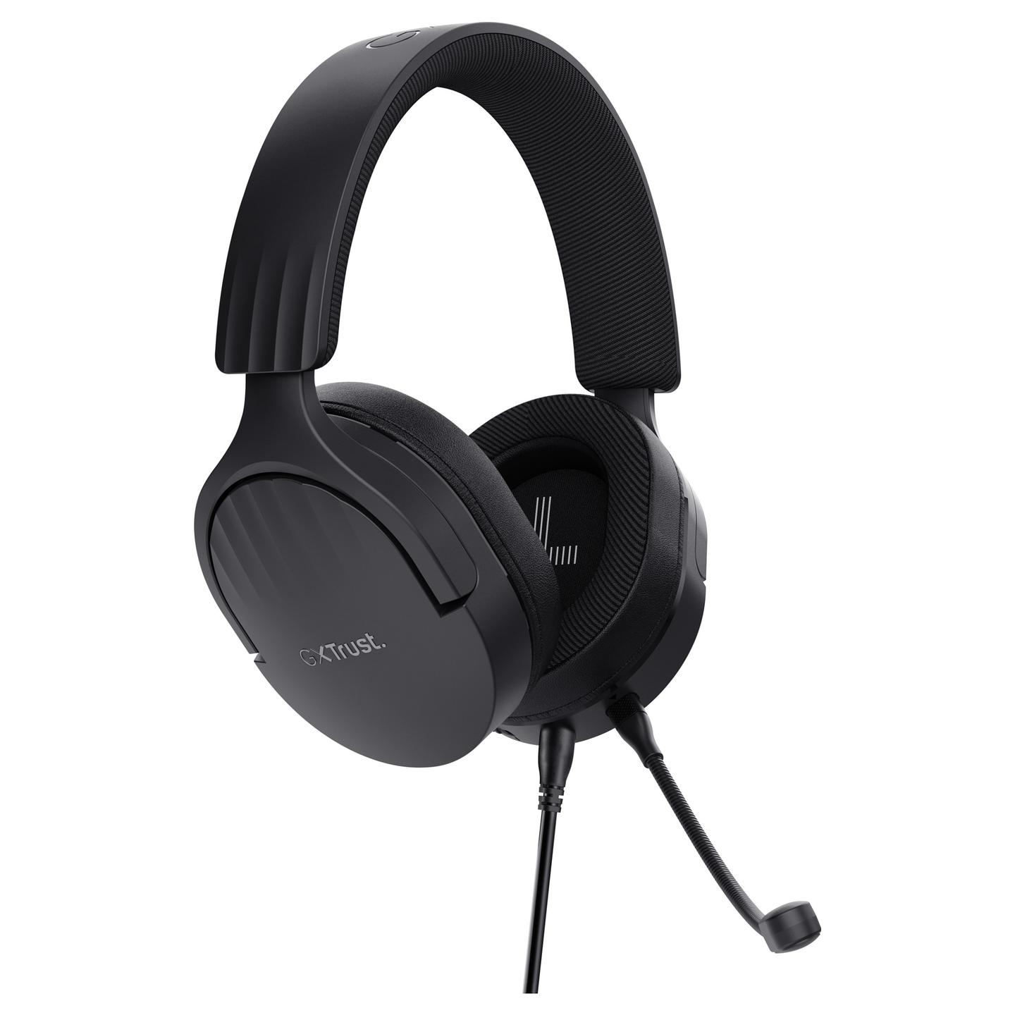 Kufje Gaming Trust GXT 489 Fayzo / Wired / Over-Ear / 50 mm / 3.5 mm / Mikrofon i shkëputshëm / 1.2 m – Zezë - 3