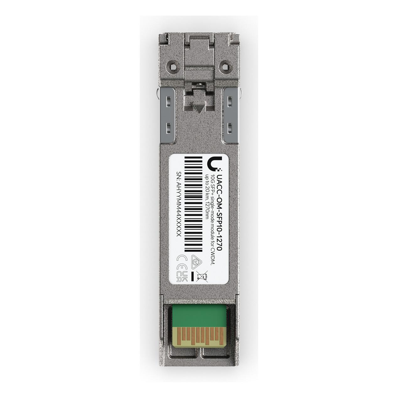 Transceiver Ubiquiti UACC-OM-SFP10-1270, SFP+, 10 Gbps, LC Duplex, 1270 nm, 20 km, Single-Mode - Argjend - 4