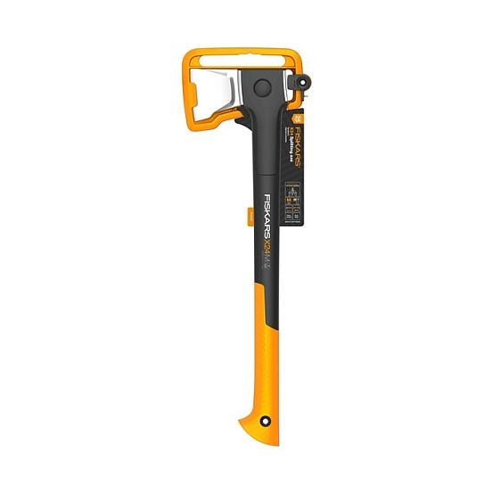 Sëpatë për Çarjen e Drurit Fiskars X-series X24, Madhësi M, 60cm, me Mbrojtëse Tehu - Zezë/Portokalli - 2