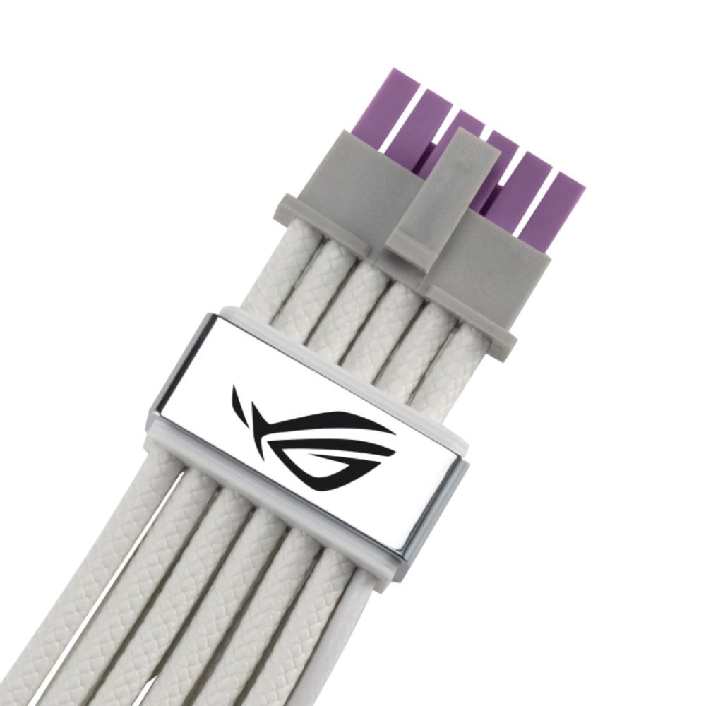 Kabllo për furnizim me Energji ASUS ROG Equalizer / PCIe 16-pin / PCIe x16 Gen 4.0 / 0.75m - Bardhë - 2