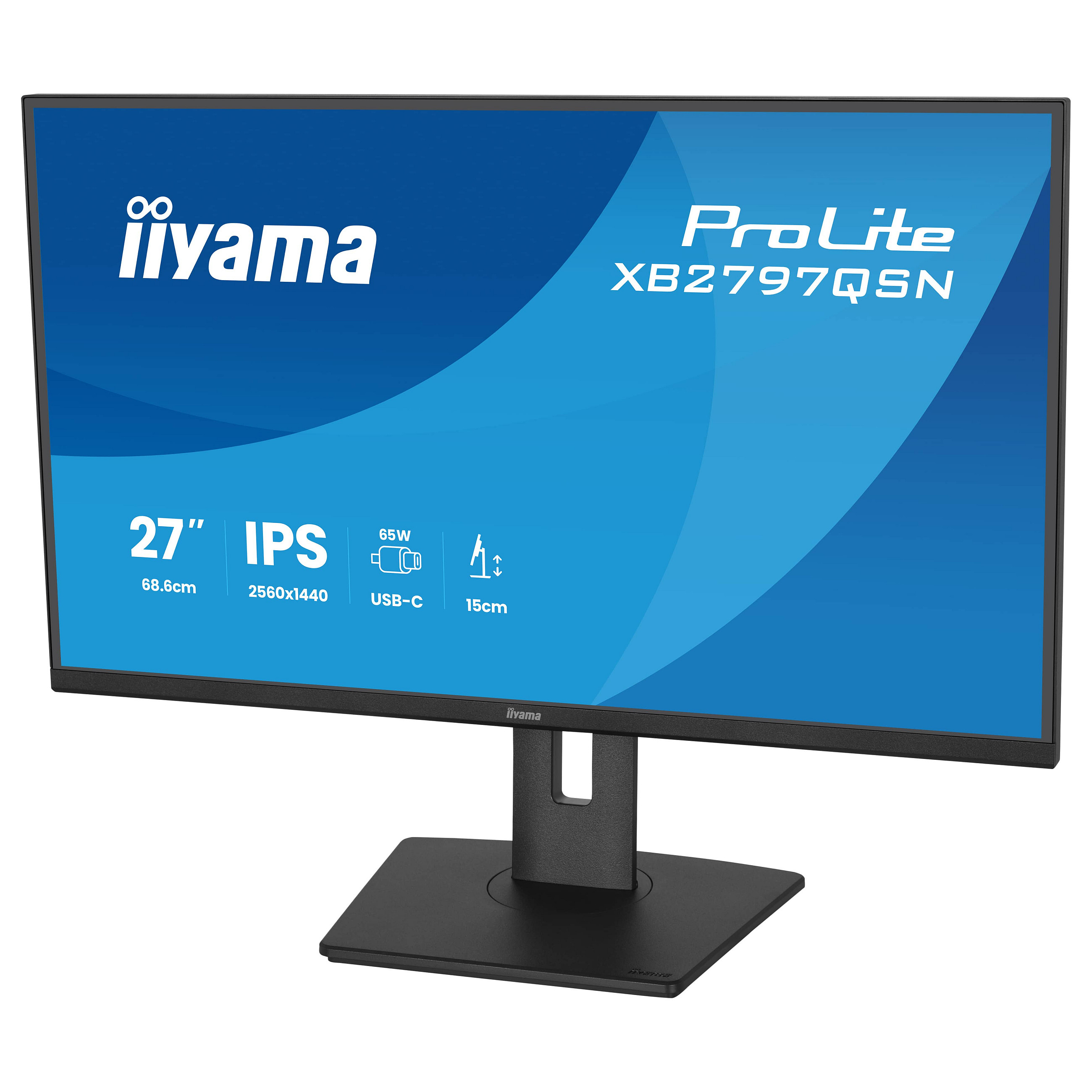 Monitor IIYAMA XB2797QSN-B1 / 27"/ Quad HD IPS / LCD / 75Hz / 1ms / HDMI+USB+DP - Zezë - 8