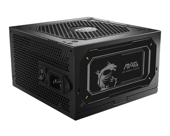 Furnizues Energjie MSI MAG A750GL PCIE5 II, 750W, 80 PLUS Gold, ATX, Modular, PCIe 5.0 – Zezë