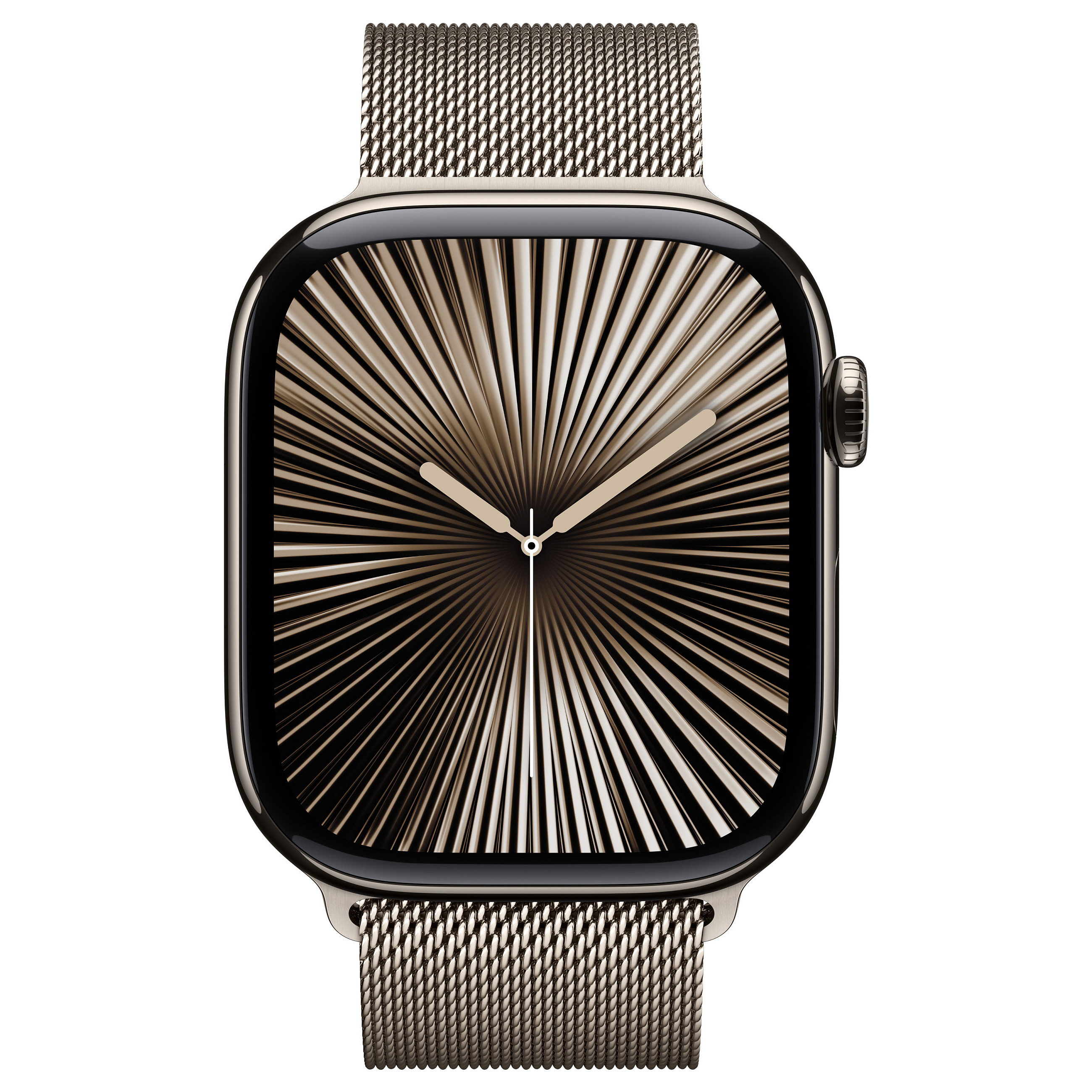 Apple Watch Series 10 / GPS + Cellular / 46mm / Natural Titanium Case with Natural Milanese Loop - M/L - 2