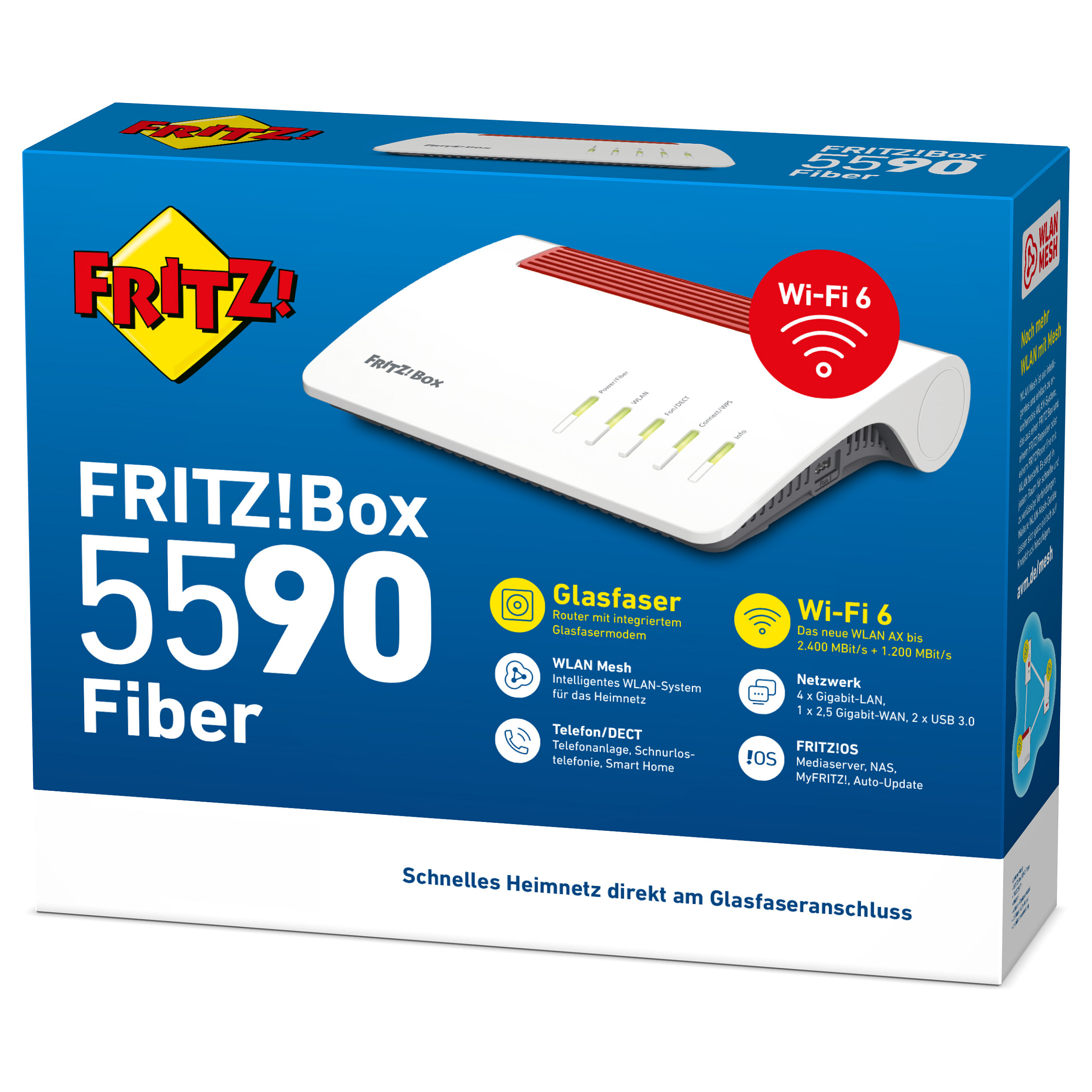 Ruter AVM FRITZ!Box 5590 Fiber Wi-Fi 6 - 8