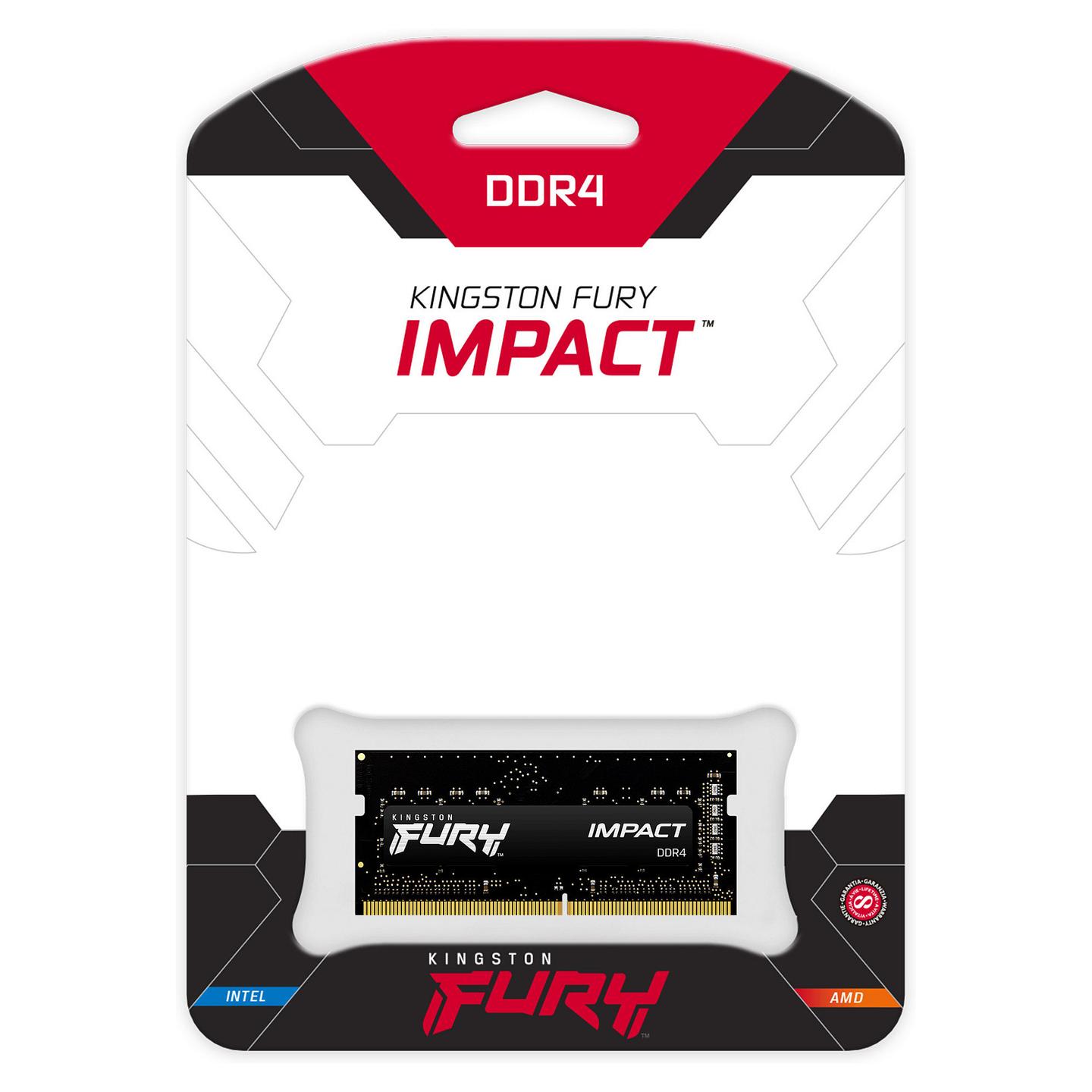 RAM Memorie DDR4 Kingston FURY Impact, 16GB, SO-DIMM, 3200MHz, CL20, 260-pin - Zezë - 3