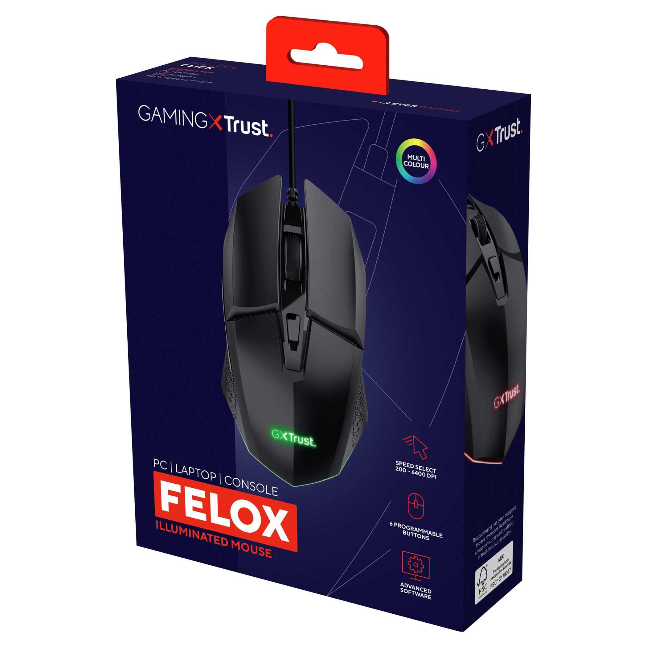 Maus Gaming Trust GXT109 Felox / Wired - Zezë - 6