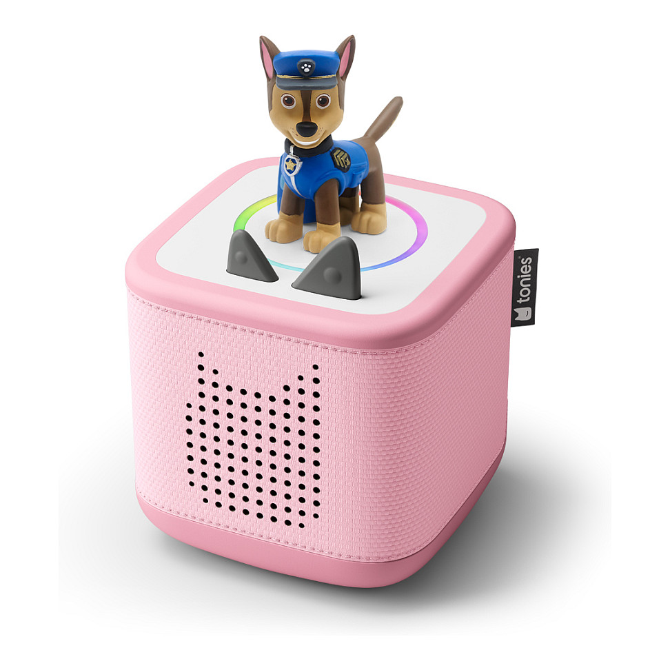 Lodra tonies Toniebox 2 Cloud Pink Play Set Paw Patrol Chase – Tonieplay / USB-C / Sleep Timer / Sunrise Alarm - Rozë