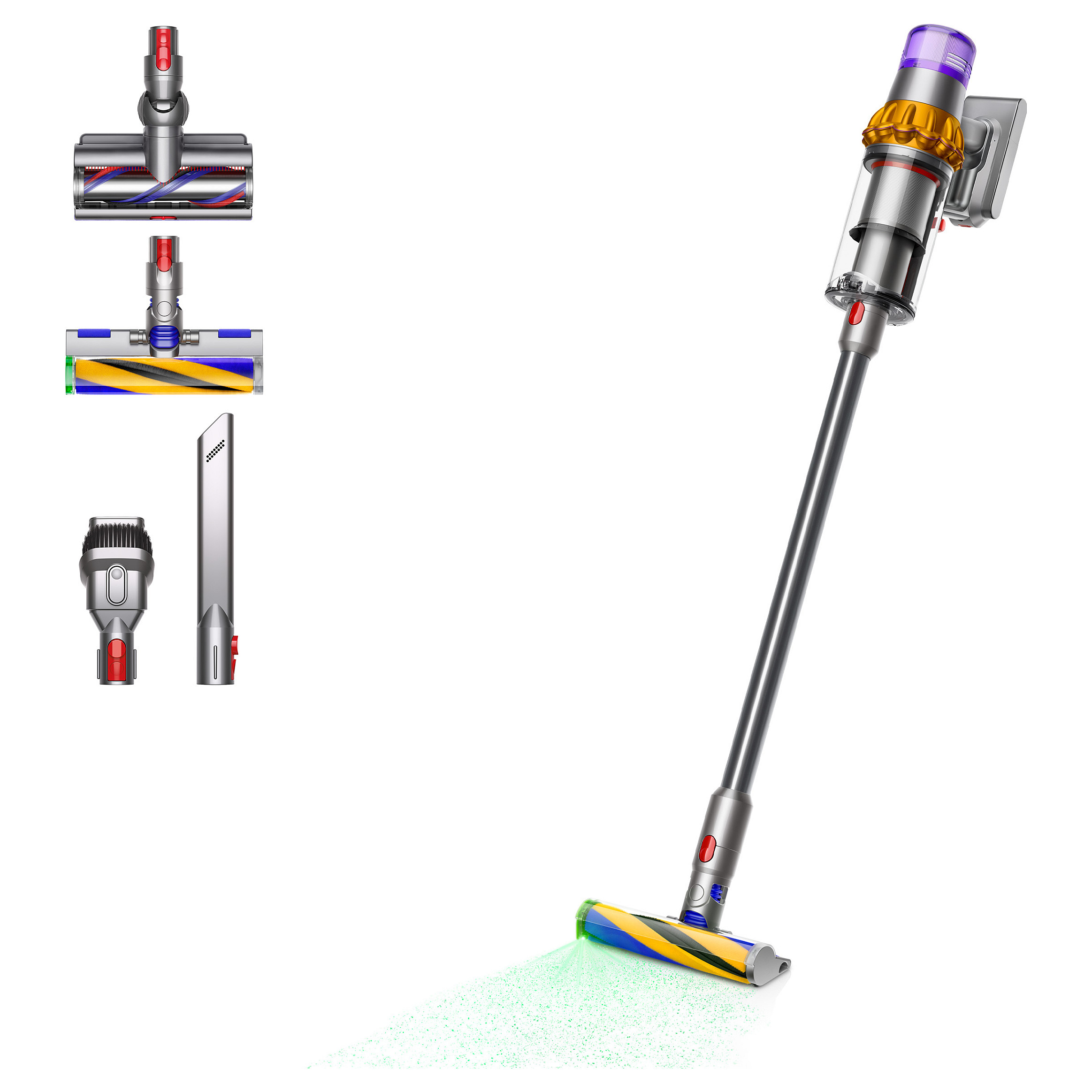 Fshesë me Vakum Dyson V15 Detect Absolute 2 në 1 – Nikeli/Verdhë