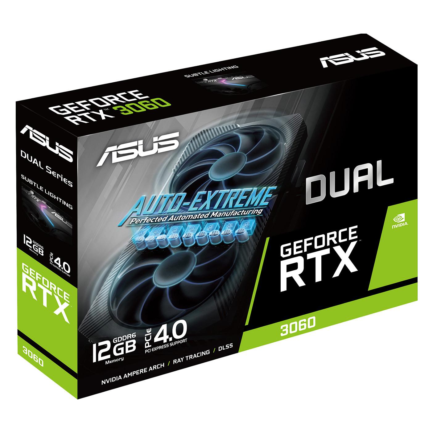 Kartelë Grafike NVIDIA ASUS GeForce RTX 3060 DUAL V2, 12GB GDDR6, 192-bit, PCIe 4.0 x16, 3xDP 1.4a, HDMI 2.1 - Zezë - 13