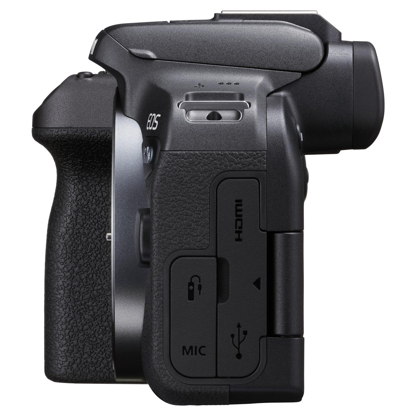 Kamerë Digjitale Canon EOS R10, Mirrorless, APS-C 24.2MP, 4K, RF Mount, Wi-Fi, Bluetooth - Zezë - 6