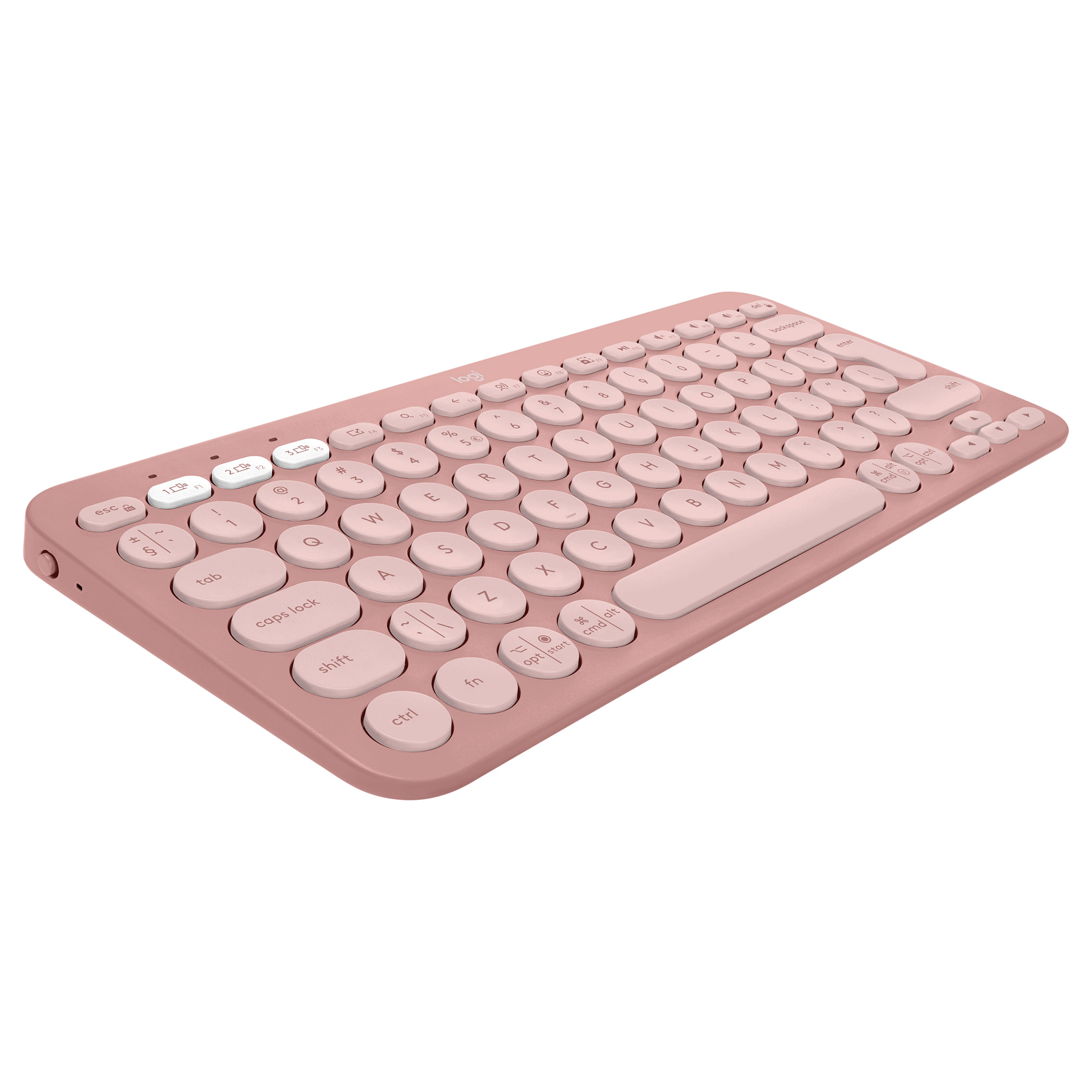 Tastierë Pa kabllo Logitech Pebble Keys 2 K380s / Mini / Scissor Switch / Bluetooth / QWERTY US / Easy-Switch / 3 Pajisje - Rozë - 5