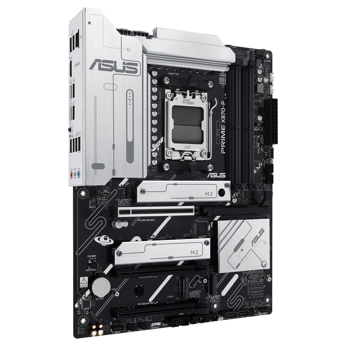 Pllakë Amë MB AMD ASUS PRIME X870-P, AM5, X870, DDR5, ATX, 2.5GbE LAN, HDMI, USB4 - 3