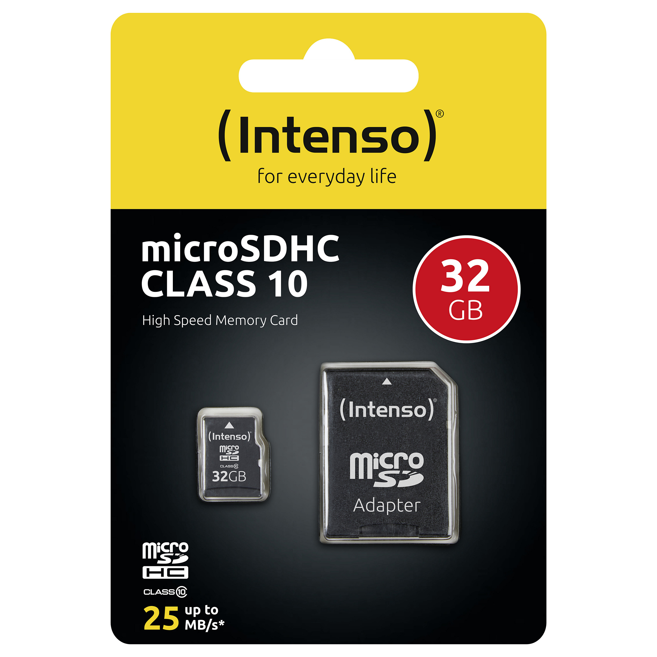 Kartë Memorie Intenso / 32GB / microSDHC / Class 10 / 25 MB/s - Zezë - 4