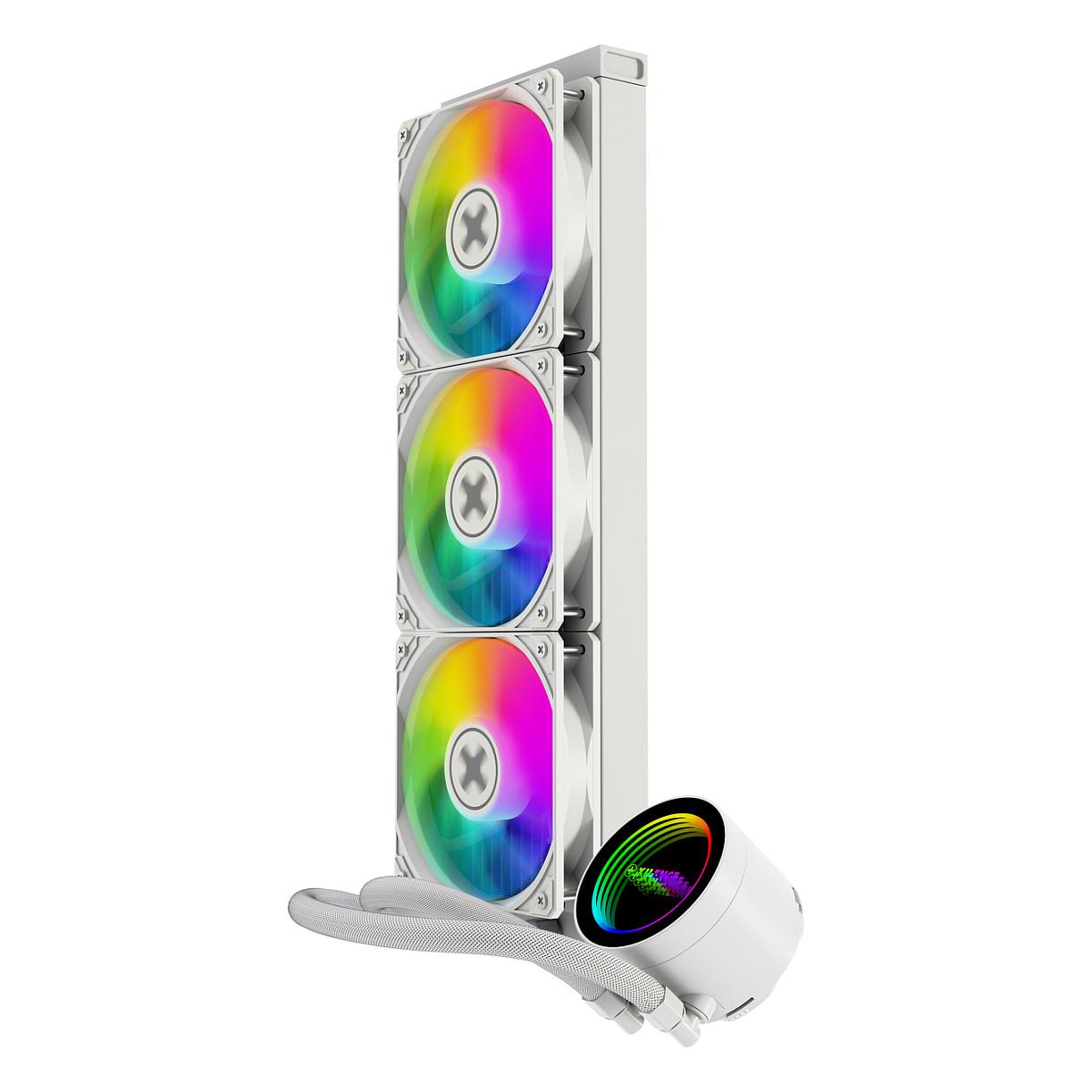 Ftohës për Procesor Xilence XC998, 360mm, 350W TDP, 3x120mm, ARGB - Bardhë - 4