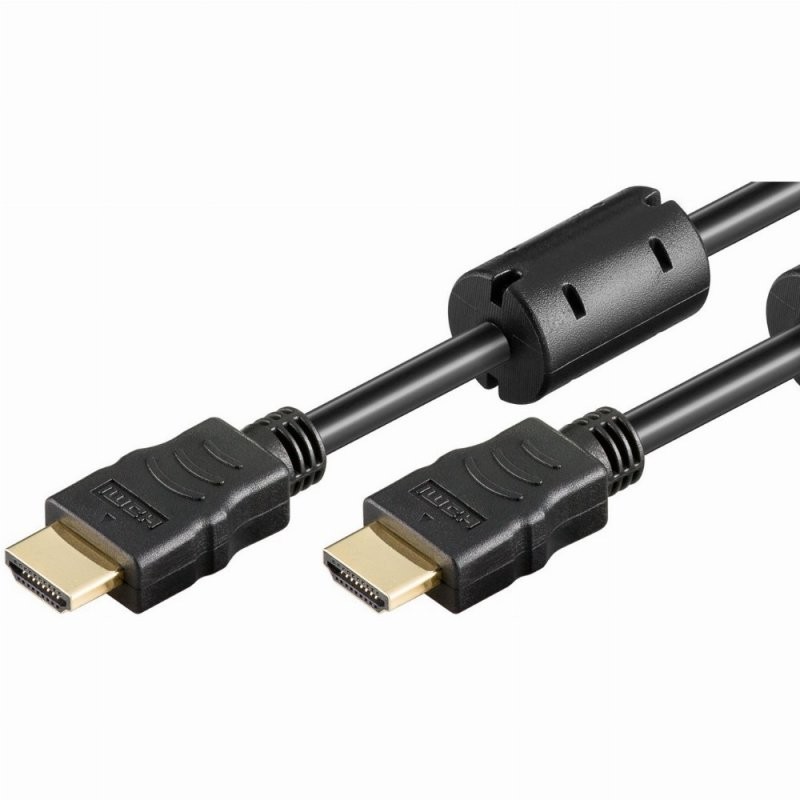 Kabllo HDMI (ST-ST) 3m HighSpeed 4K, e zezë - 1