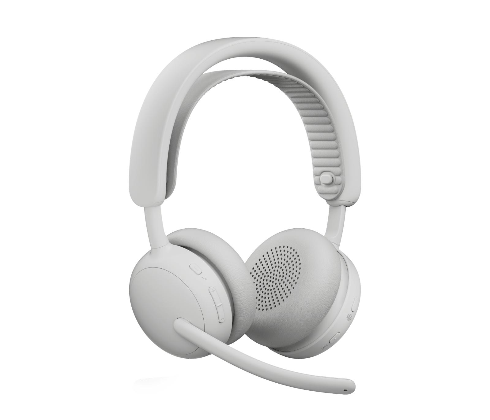 Kufje pa kabllo Logitech Zone Wireless 2 ES / Bluetooth 5.3 / USB-C Receiver / ANC / Driver 40mm - Bardhë - 2