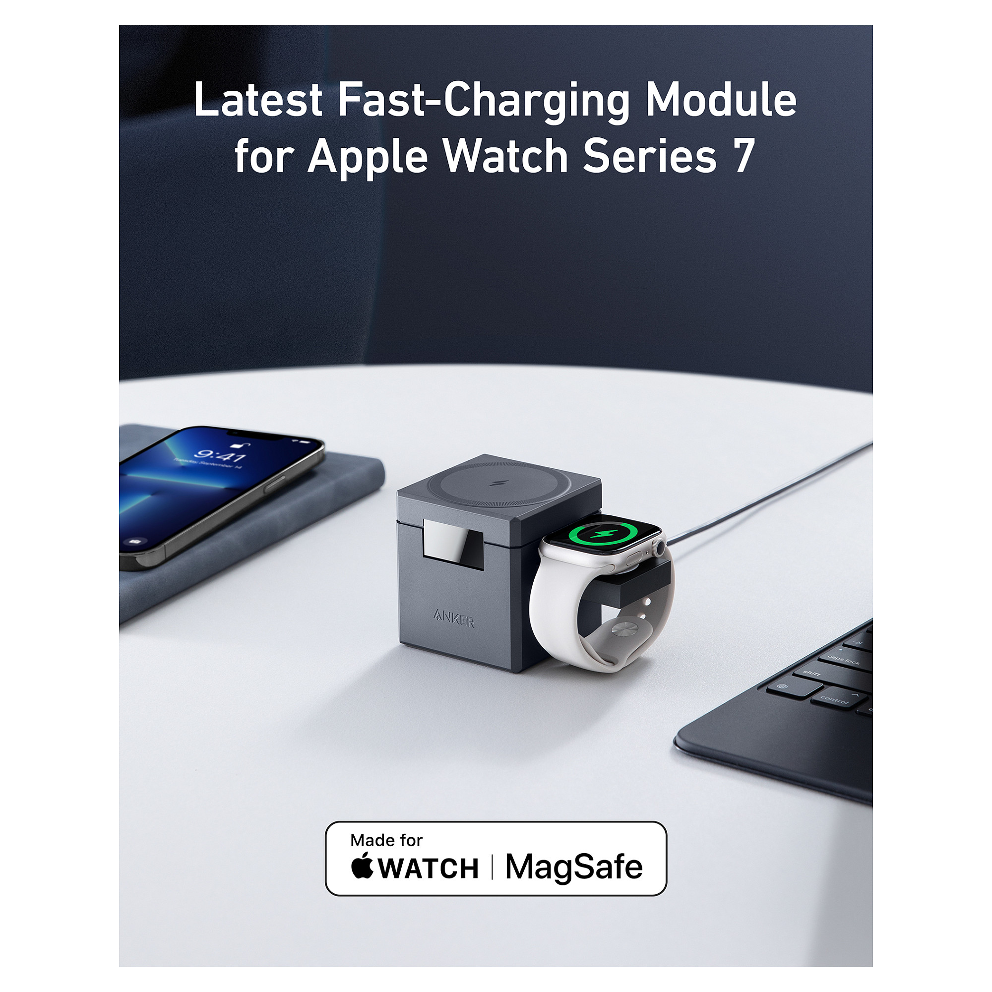 Anker 3-in-1 Charge Cube MagSafe / Apple 15W – Gri - 6