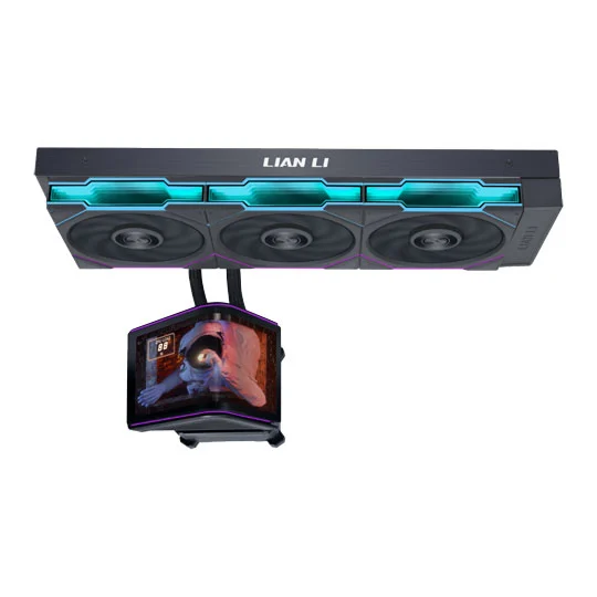 Ftohës për Procesor Lian Li HydroShift II OLED Curved 360TL / AIO / 360mm / 3x120mm / 200-2600RPM / 90.1CFM / OLED - Zezë