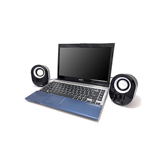 Altoparlantë Equip Compact USB-Powered Stereo Speakers For Laptop/PC - Zezë / Bardhë - 4