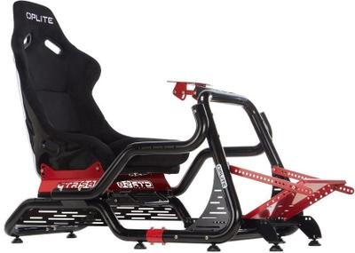 Mbështetje për Sim Racing OPLITE GTR S8 Elite Force / OP-GTR-EFR(S8) / 150-210 cm / 150 kg / Full Force Kit – Zezë/Kuqe