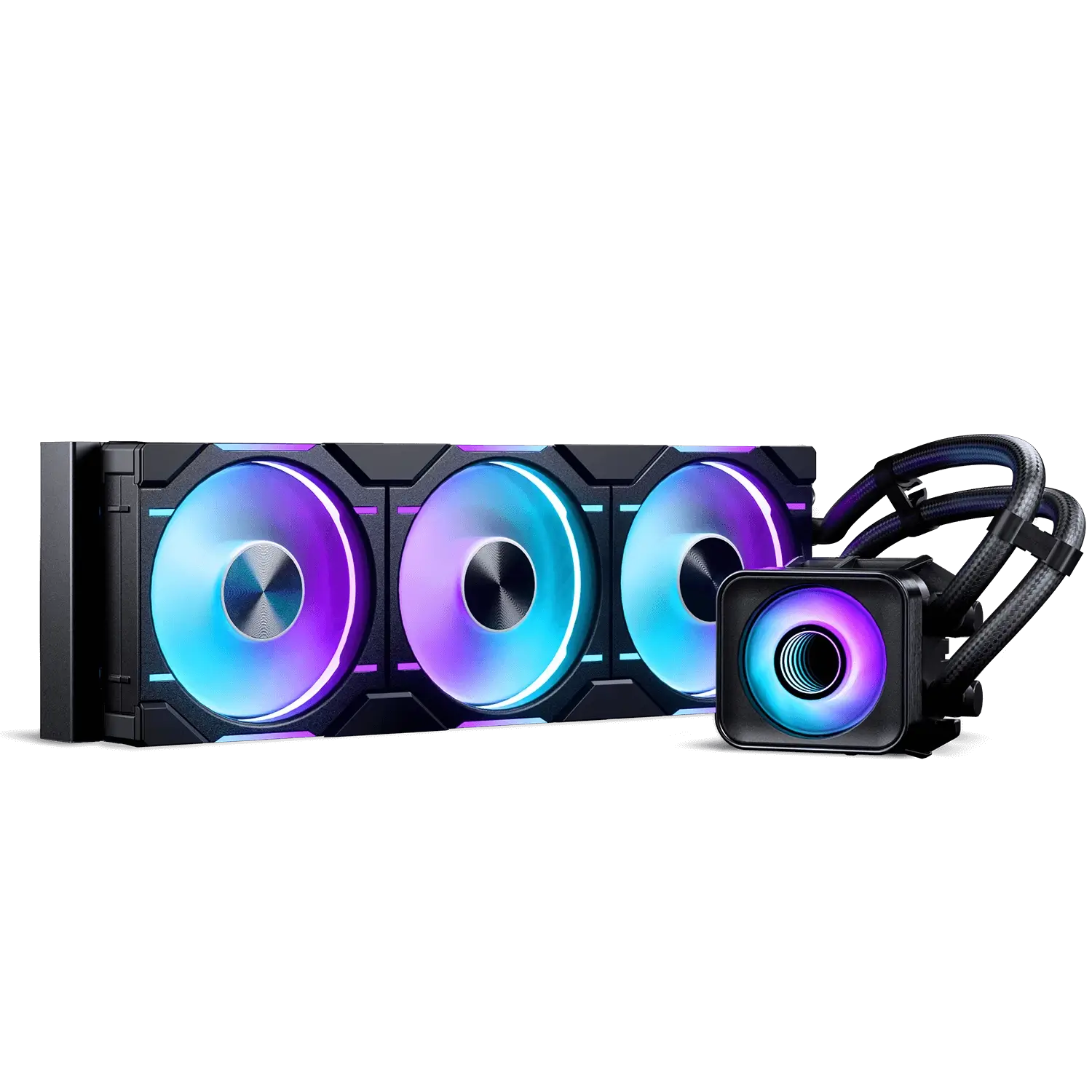 Ftohës Phanteks Glacier One 360D30 X2 DRGB / AIO / 360mm / 3x120mm D-RGB - Zezë