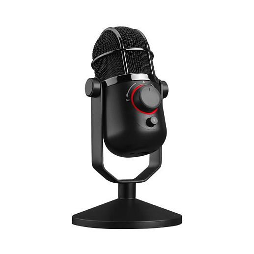 Mikrofon Thronmax Mdrill Dome M3 / USB-C / 48 kHz / 16-bit / 2 Kapsula Kondensatori / 2 Mënyra Regjistrimi / RGB - Zezë