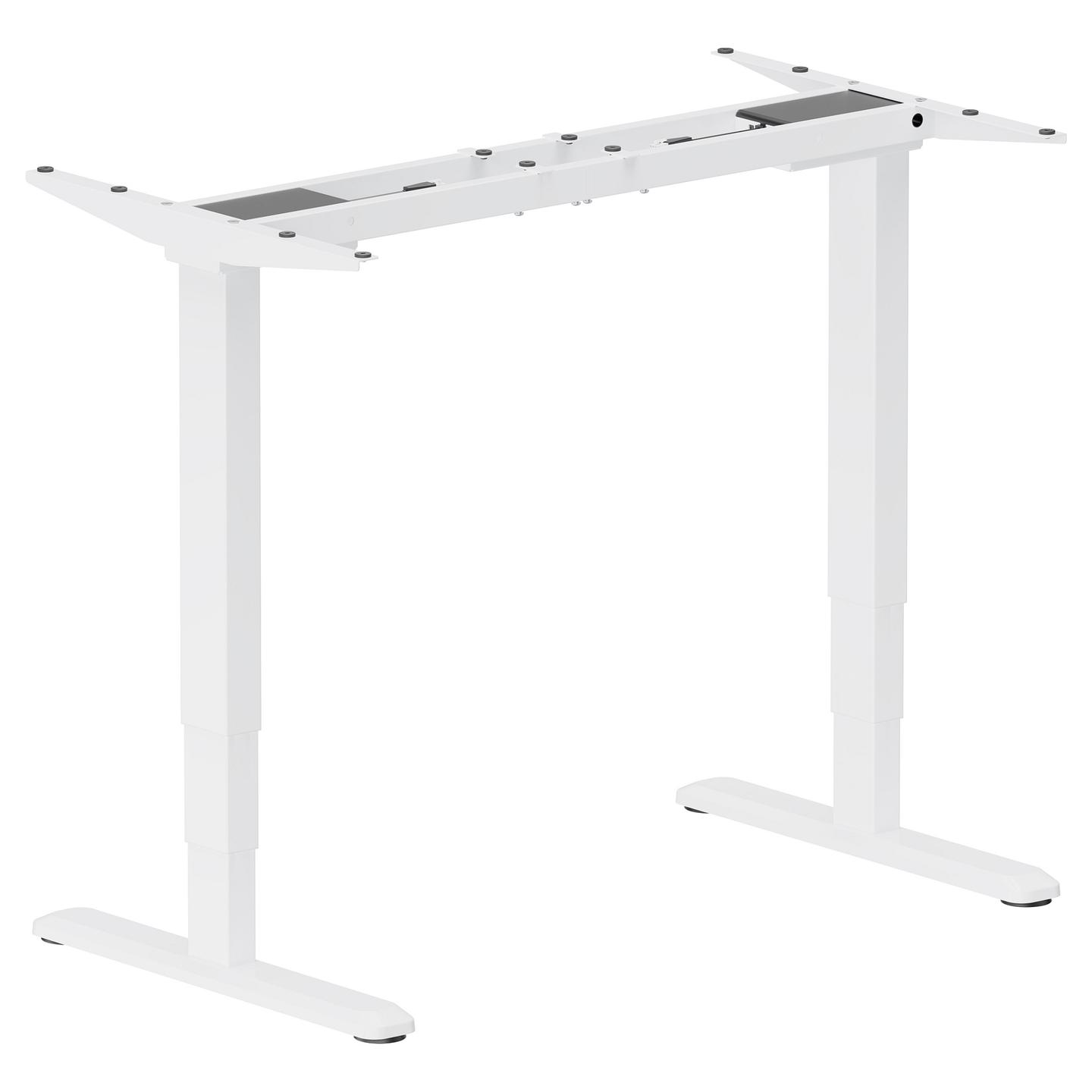 Kornizë për Tavolinë EQUIP 650814, Elektrike, 2 Motorë, 2 Këmbë, 125kg, 62–126cm, 1x USB-C 18W - Bardhë