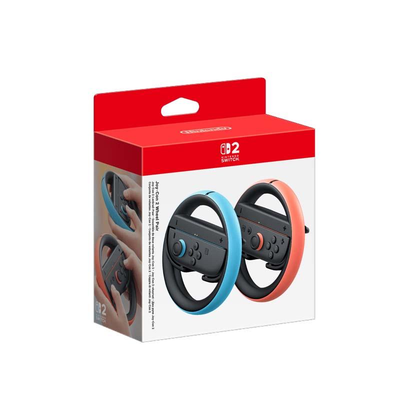 Aksesor për Konzolë Nintendo Joy-Con 2 / 10015099 / 2-Pack / Wheel – Zezë/Blu/Kuqe - 1