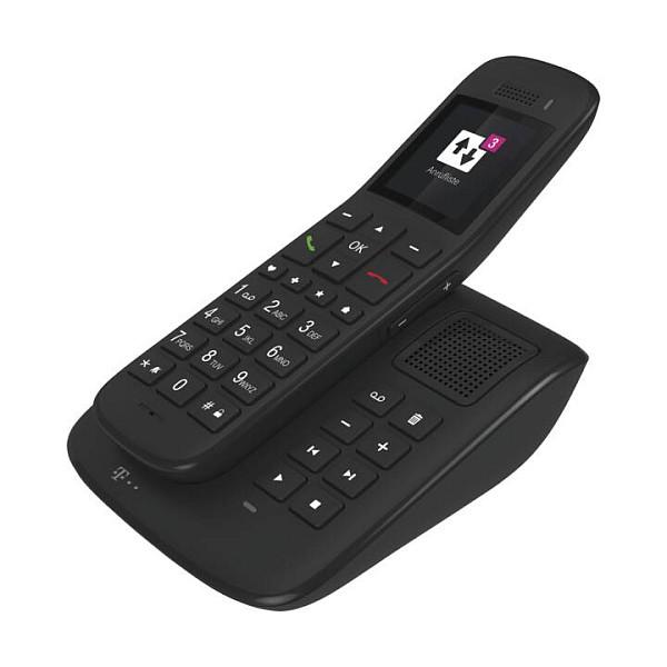 Telefon i Thjeshtë Telekom Sinus A32, DECT, Ekran me Ngjyra, Sekretari Telefonike - Zezë - 1
