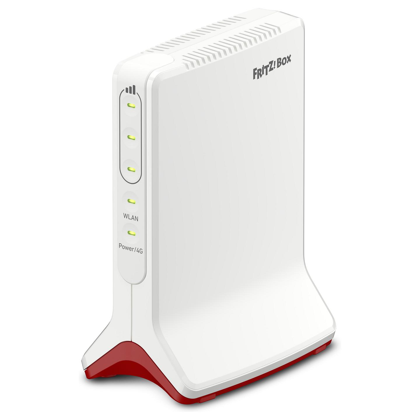 Ruter FRITZ!Box 6825 4G, 4G LTE, Wi-Fi 6, 2.4GHz, deri në 600Mbps, 1× Gigabit LAN, Nano-SIM, USB-C - Bardhë