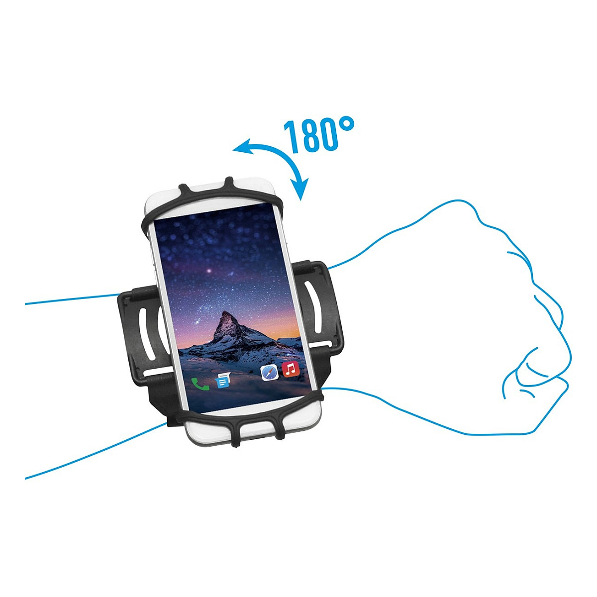 Aksesorë për tablet 5"–7" handheld devices – Mobilis Wrist Mount/Armband for HHD - 1