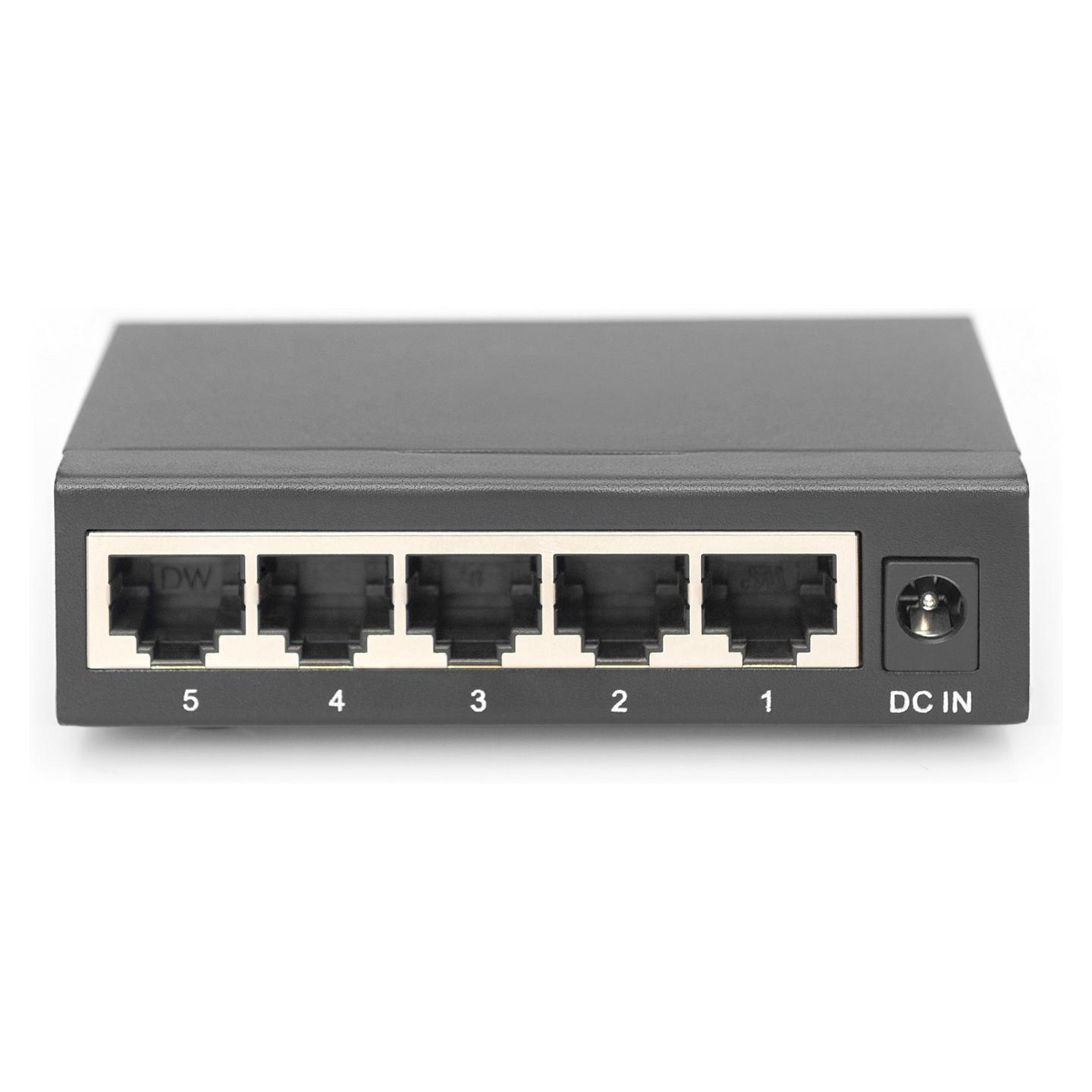 Switch DIGITUS DN-80202-1, 5x Gigabit Ethernet RJ45, 10Gbps - Zezë - 4