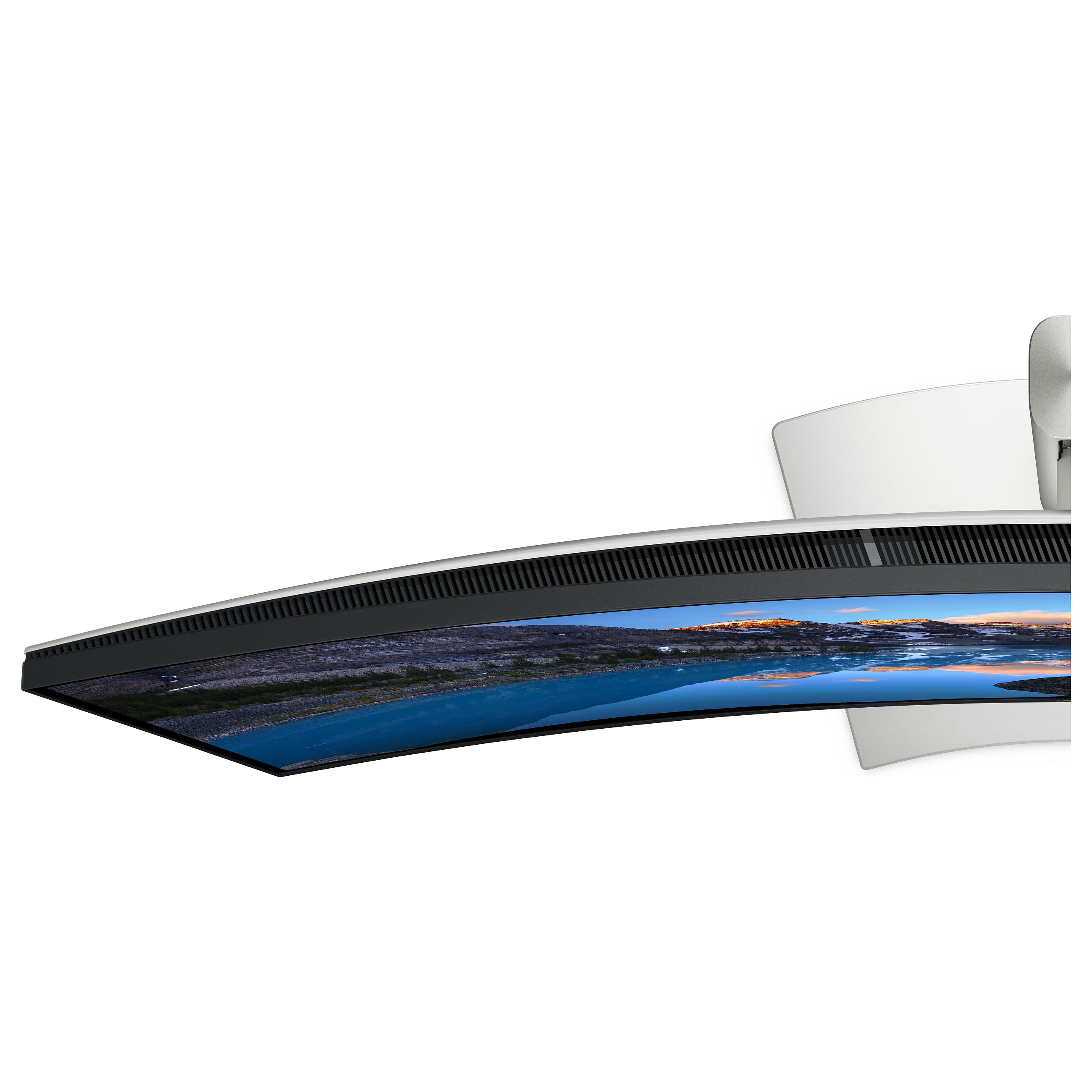 Monitor DELL UltraSharp / 40"/ 5K Ultra HD IPS / LCD / Curved / 120Hz / 8ms / USB-C + USB-A + HDMI + DisplayPort + Thunderbolt + HDCP - Zezë/Argjend - 12