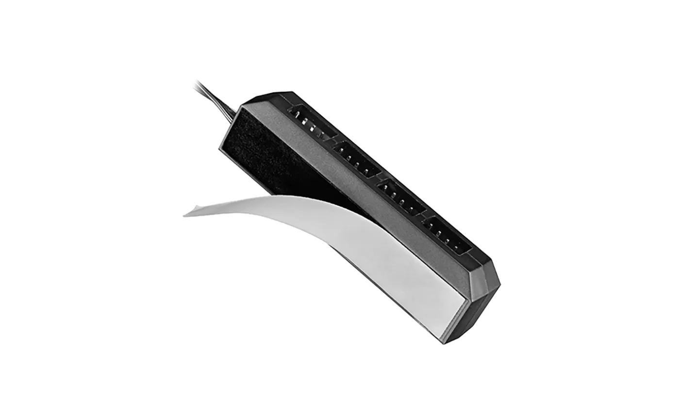 Hub për Ftohes DeepCool FH-04 / 4-Port PWM / 3-Pin-4-Pin / 550mm / Adhesive - Zezë - 2