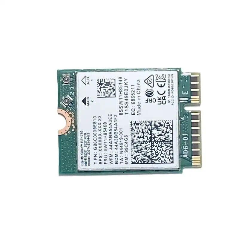 Karta të Rrjetit Intel Killer Wi-Fi 7 BE1750 i, M.2 2230, Tri-Band 2.4GHz + 5GHz + 6GHz, deri në 5.8Gbps, Wi-Fi 7, Bluetooth 5.4, 2x2