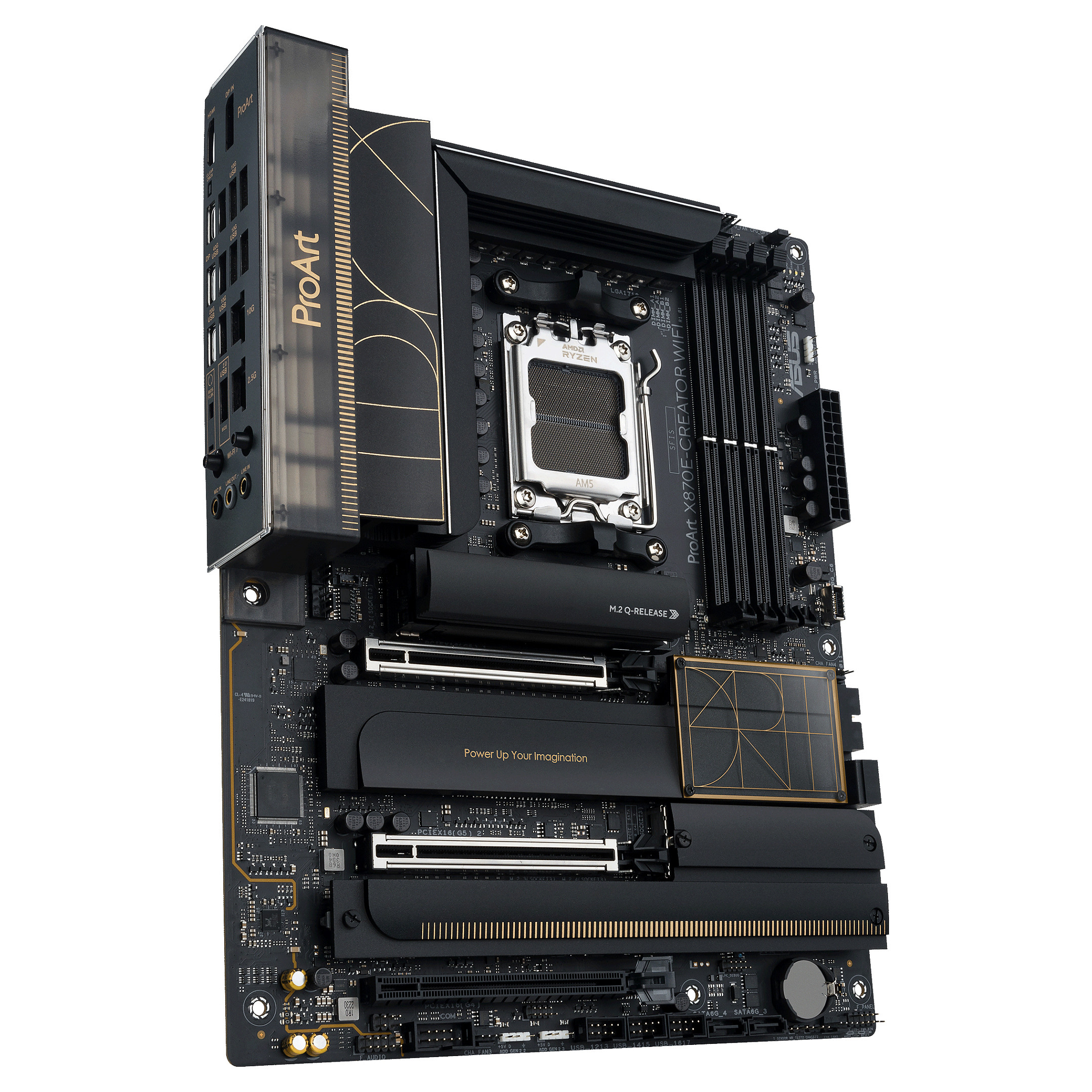Pllakë Amë ASUS ProArt X870E-CREATOR WIFI / AMD AM5 / X870E / DDR5 / ATX / Wi-Fi 7 / 10GbE + 2.5GbE LAN - 2